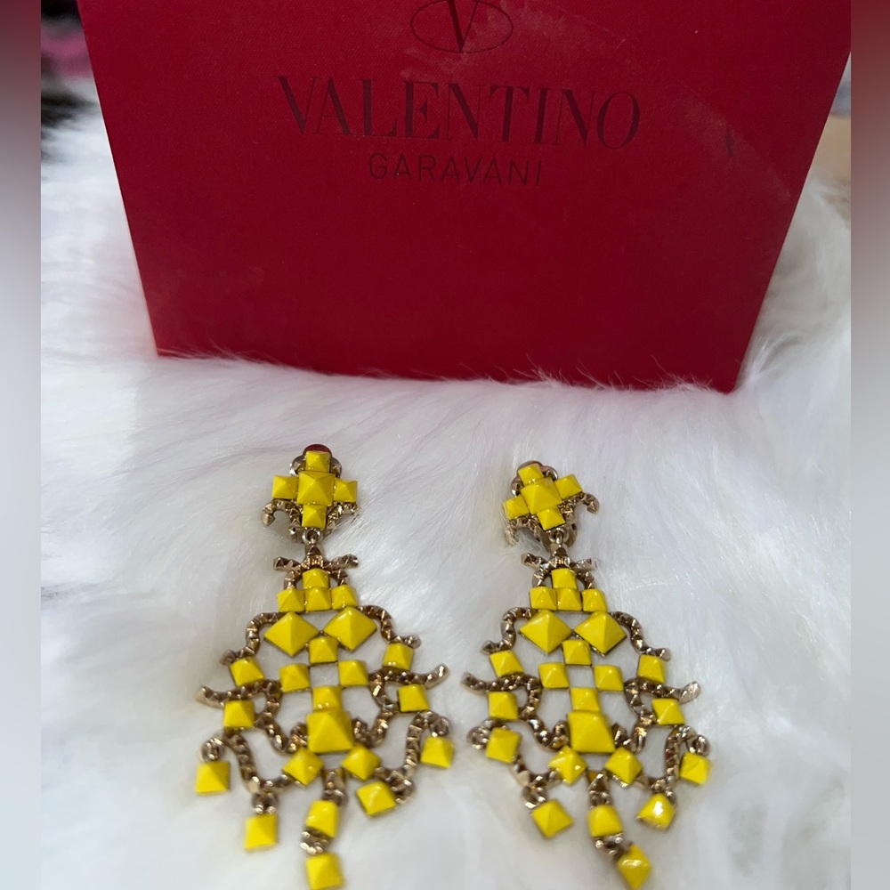 Valentino Garavani Vibrant Yellow Earrings
